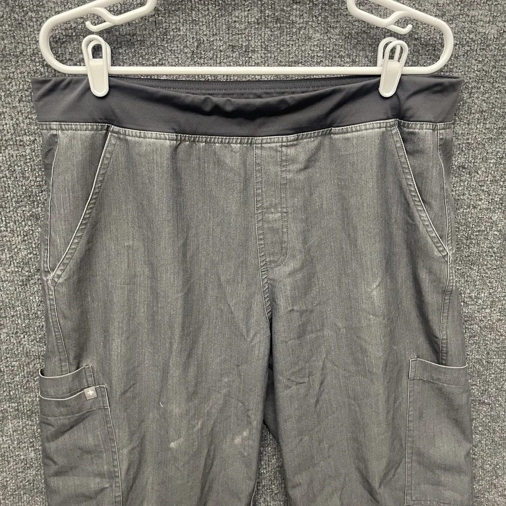 FIGS Axim Cargo Scrub Pants Mens Sz XL Graphite Gray T2001